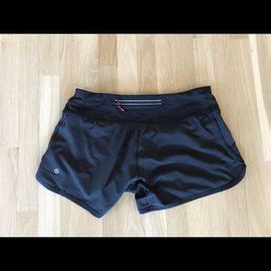 Black Lululemon Run Time Short 4’’